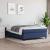 Cadru de pat box spring, albastru, 140x200 cm, textil GartenMobel Dekor