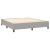 Cadru de pat box spring, gri deschis, 160x200 cm, textil GartenMobel Dekor