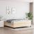 Cadru de pat box spring, crem, 180x200 cm, textil GartenMobel Dekor