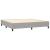 Cadru de pat box spring, gri deschis, 200x200 cm, textil GartenMobel Dekor