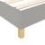 Cadru de pat box spring, gri deschis, 80x200 cm, textil GartenMobel Dekor