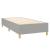 Cadru de pat box spring, gri deschis, 90x190 cm, textil GartenMobel Dekor