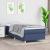Cadru de pat box spring, albastru, 90x200 cm, textil GartenMobel Dekor