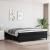 Cadru de pat box spring, negru, 200x200 cm, textil GartenMobel Dekor