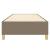 Cadru de pat box spring, gri taupe, 100x200 cm, textil GartenMobel Dekor