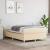 Cadru de pat box spring, crem, 120x200 cm, textil GartenMobel Dekor
