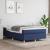 Cadru de pat box spring, albastru, 120x200 cm, textil GartenMobel Dekor