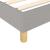 Cadru de pat box spring, gri deschis, 140x190 cm, textil GartenMobel Dekor