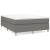 Cadru de pat box spring, gri închis, 140x190 cm, textil GartenMobel Dekor