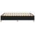 Cadru de pat box spring, negru, 140x190 cm, textil GartenMobel Dekor