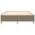 Cadru de pat box spring, gri taupe, 140x190 cm, textil GartenMobel Dekor
