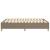 Cadru de pat box spring, gri taupe, 140x190 cm, textil GartenMobel Dekor