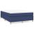 Cadru de pat box spring, albastru, 140x190 cm, textil GartenMobel Dekor