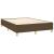 Cadru de pat box spring, maro închis, 140x200 cm, textil GartenMobel Dekor