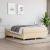 Cadru de pat box spring, crem, 140x200 cm, textil GartenMobel Dekor