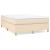 Cadru de pat box spring, crem, 140x200 cm, textil GartenMobel Dekor