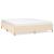Cadru de pat box spring, crem, 160x200 cm, textil GartenMobel Dekor