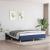 Cadru de pat box spring, albastru, 160x200 cm, textil GartenMobel Dekor