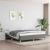 Cadru de pat box spring, gri închis, 180x200 cm, textil GartenMobel Dekor