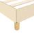 Cadru de pat box spring, crem, 180x200 cm, textil GartenMobel Dekor