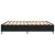 Cadru de pat box spring, negru, 200x200 cm, textil GartenMobel Dekor