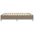 Cadru de pat box spring, gri taupe, 200x200 cm, textil GartenMobel Dekor