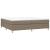 Cadru de pat box spring, gri taupe, 200x200 cm, textil GartenMobel Dekor