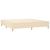 Cadru de pat box spring, crem, 200x200 cm, textil GartenMobel Dekor