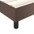 Cadru de pat box spring, maro, 140x190 cm, piele ecologică GartenMobel Dekor