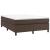 Cadru de pat box spring, maro, 140x190 cm, piele ecologică GartenMobel Dekor