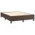 Cadru de pat box spring, maro, 140x190 cm, piele ecologică GartenMobel Dekor