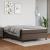 Cadru de pat box spring, maro, 140x190 cm, piele ecologică GartenMobel Dekor