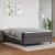 Cadru de pat box spring, gri, 140x190 cm, piele ecologică GartenMobel Dekor