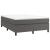 Cadru de pat box spring, gri, 140x190 cm, piele ecologică GartenMobel Dekor