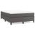 Cadru de pat box spring, gri, 140x190 cm, piele ecologică GartenMobel Dekor