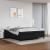 Cadru de pat box spring, negru, 160x200 cm, piele ecologică GartenMobel Dekor