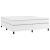 Cadru de pat box spring, alb, 160x200 cm, piele ecologică GartenMobel Dekor