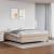Cadru de pat box spring, cappuccino, 160x200cm, piele ecologică GartenMobel Dekor