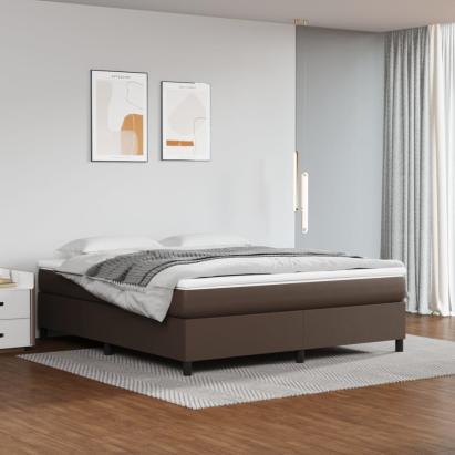Cadru de pat box spring, maro, 180x200 cm, piele ecologică GartenMobel Dekor
