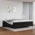 Cadru de pat box spring, negru, 200x200 cm, piele ecologică GartenMobel Dekor