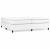 Cadru de pat box spring, alb, 200x200 cm, piele ecologică GartenMobel Dekor
