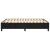 Cadru de pat box spring, negru, 140x190 cm, catifea GartenMobel Dekor