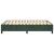 Cadru de pat box spring, verde închis, 140x190 cm, catifea GartenMobel Dekor