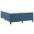 Cadru de pat box spring, albastru închis, 140x190 cm, catifea GartenMobel Dekor