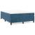 Cadru de pat box spring, albastru închis, 140x190 cm, catifea GartenMobel Dekor