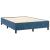 Cadru de pat box spring, albastru închis, 140x190 cm, catifea GartenMobel Dekor