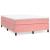 Cadru de pat box spring, roz, 140x190 cm, catifea GartenMobel Dekor