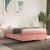 Cadru de pat box spring, roz, 140x190 cm, catifea GartenMobel Dekor