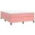 Cadru de pat box spring, roz, 140x190 cm, catifea GartenMobel Dekor