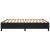 Cadru de pat box spring, negru, 200x200 cm, catifea GartenMobel Dekor
